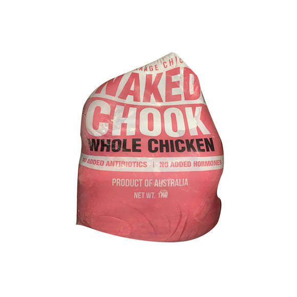 <transcy>Naked Chook Free Range Whole Chicken 1kg (Frozen -18℃)</transcy>